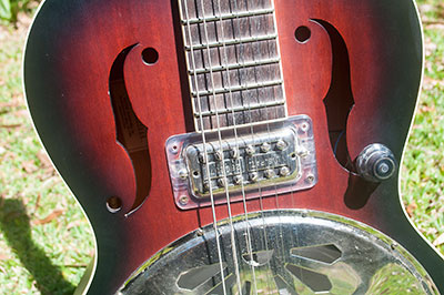 Closeup of pickup