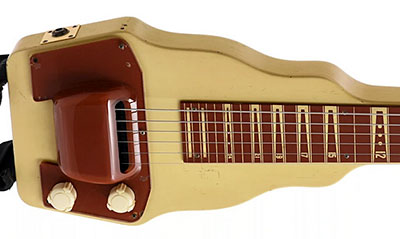 Front view of Gibson BR-9 lap steel