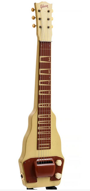 Front view of Gibson BR-9 lap steel