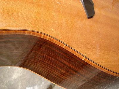 curly koa binding