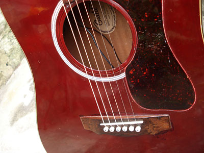 soundhole and label