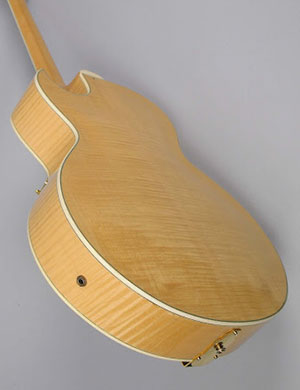 Rear of body with flame maple