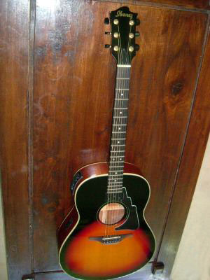 Front view of guitar