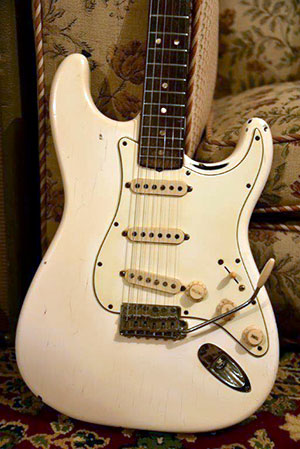 White Strat body