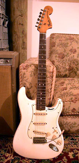 White Strat from front