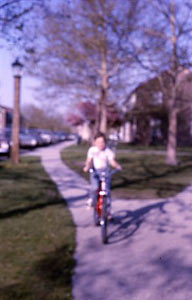 Phillip on bike.