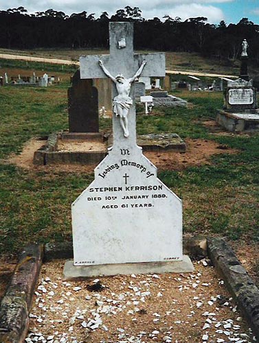 stephen kerrison headstone